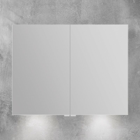 зеркальный шкаф belbagno spc spc-2a-dl-bl-900 с подсветкой, белый