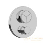 термостат для душа встраиваемый almar core e176633.cr, внешняя часть, на 3 выхода, хром
