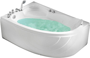 акриловая ванна gemy g9009 b l, цвет белый
