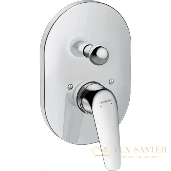 смеситель для ванны hansgrohe novus 71047000, хром