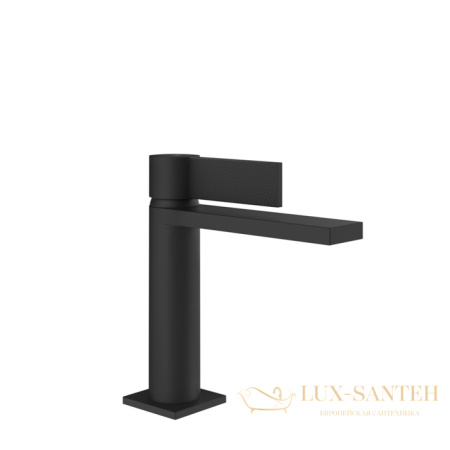 смеситель для раковины gessi inverso diamantato 73651.299, с донным клапаном, matte black