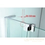 душевой уголок cezares slider-ah-1 slider-ah-1-100-90/100-c-cr 90-100x99,5 см, стекло прозрачное