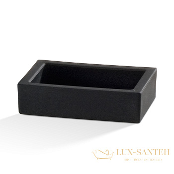 мыльница decor walther corner dw971 0842760 настольная, черный матовый