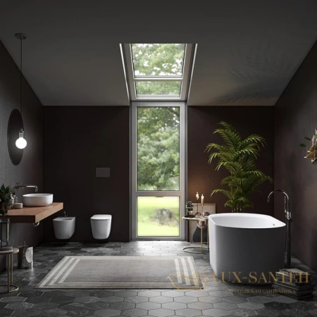 биде kerasan nolita 532530 подвесное, белый матовый