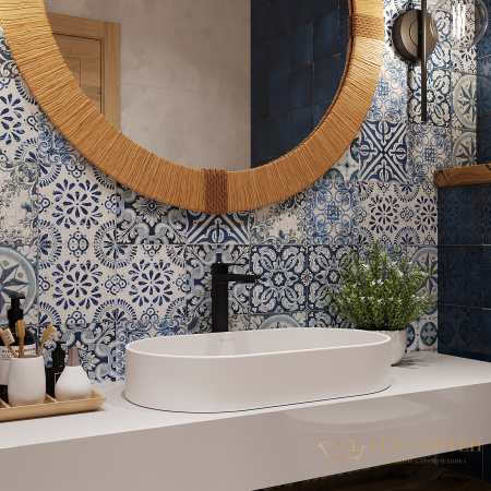 раковина накладная aqueduto espiral, esp0220, овальная 390*600, белый матовый