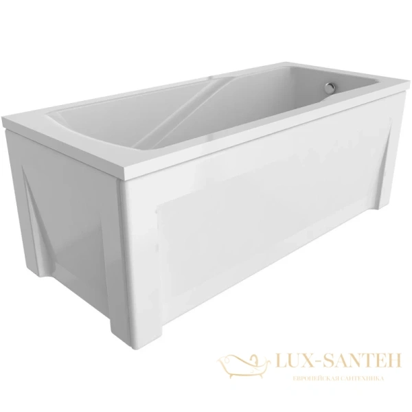 акриловая ванна timo hella hella1575 150x75 см, белый
