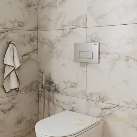 клавиша смыва d&k rhein db1499002 для инсталляции, матовый хром