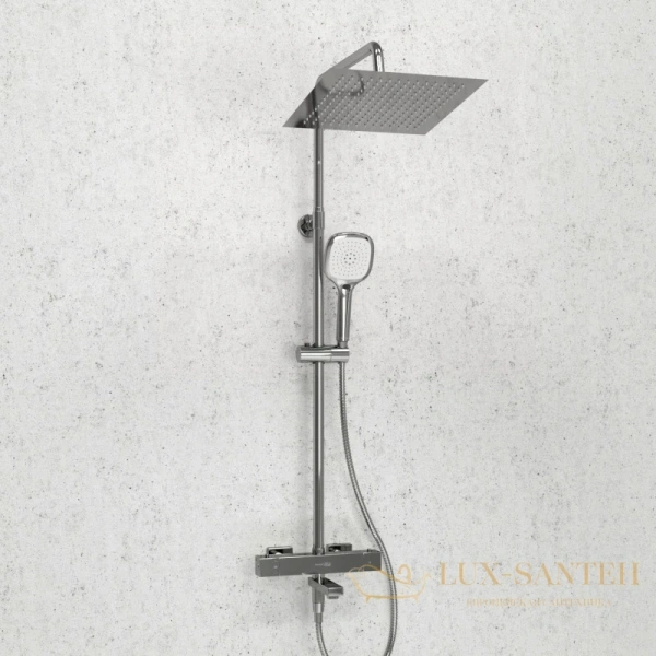 душевая система wasserkraft a199.118.065.010.ch thermo 300 мм, хром