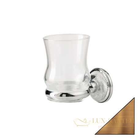 стакан стеклянный stil haus regal rg10(25) настенный, бронза
