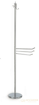 стойка stil haus elite 741(16): 3 крючка под халаты и 3 полотенцедержателя, золото