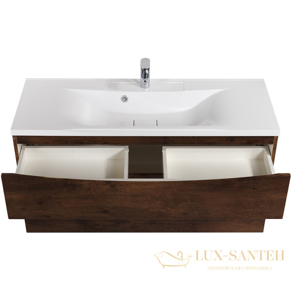 тумба под раковину belbagno marino-h60 marino-h60-1100-2c-so-rw-p 110 см подвесная, rovere moro