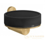 мыльница gessi 316 accessories 54702.727 подвесная, brushed brass pvd/черный