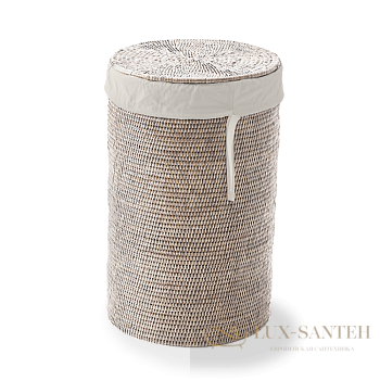 корзина для белья с крышкой decor walther basket 0936591, ротанг светлый