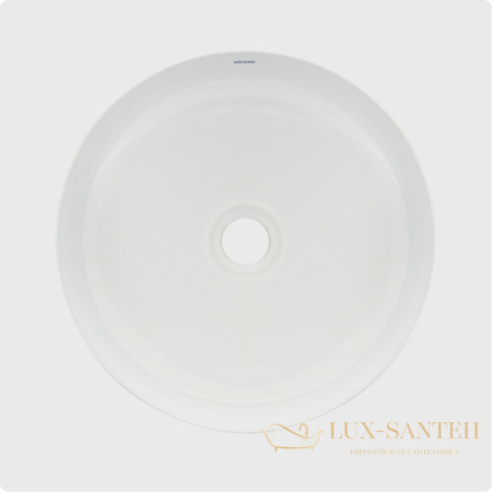раковина накладная aquame aqm5012, 355 мм, белый глянцевый