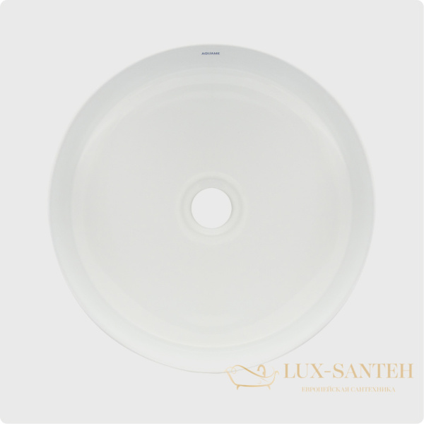 раковина накладная aquame aqm5012, 355 мм, белый глянцевый