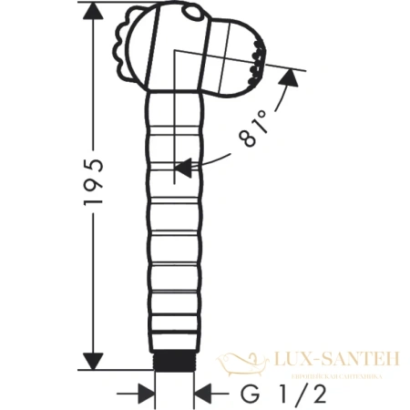 ручной душ hansgrohe jocolino 2jet 28788570