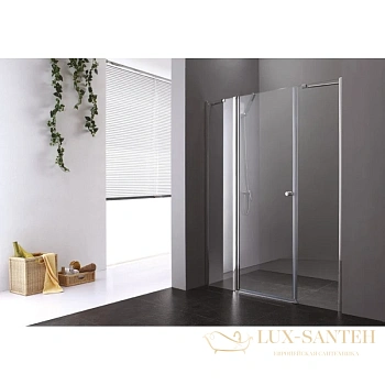 душевая дверь cezares elena-b-13 elena-w-b-13-40+60/60-p-cr-l распашная 160 см, стекло рифленое