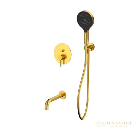 термостатическая система для ванны скрытого монтажа whitecross y, yset06topglb, золото брашированное