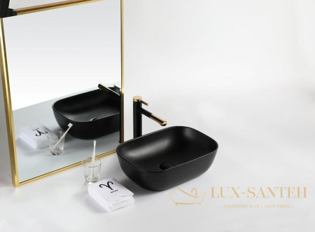 раковина-чаша belbagno bb1302-h301 50 см, черный матовый