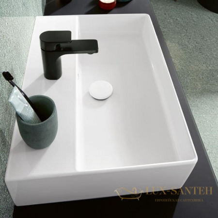 раковина villeroy & boch memento 2.0 4a22 6l r1 ceramicplus 600х420 мм, белый