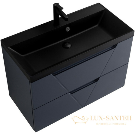 тумба под раковину belbagno vittoria vittoria-800-2c-so-go-p 80 см подвесная, grigio opaco