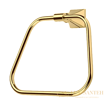 полотенцедержатель кольцо stil haus prisma pr07(16), золото