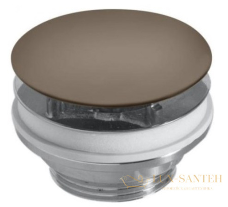 globo t-edge, fi024cs, выпуск для раковины без перелива, цвет castagno