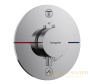 термостат для душа встраиваемый hansgrohe showerselect comfort s, на 2 выхода, 15554000, хром