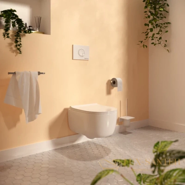 кнопка berges ring 040024 для инсталляции novum r4, белый soft touch