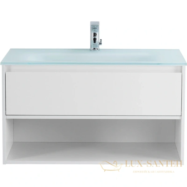 тумба belbagno kraft kraft-1000-1c-so-bo 100 см, bianco opaco