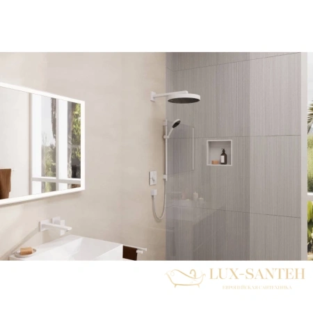 держатель верхнего душа hansgrohe square 38,9 см белый 27694700