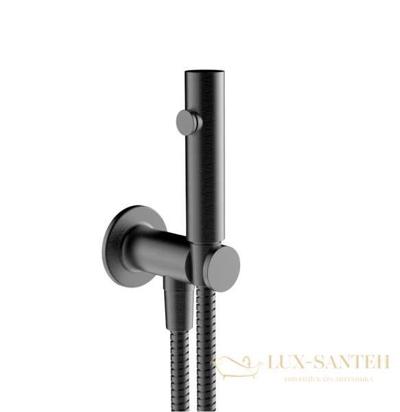 гигиенический душ gessi inciso 58153.707, black metal brushed pvd