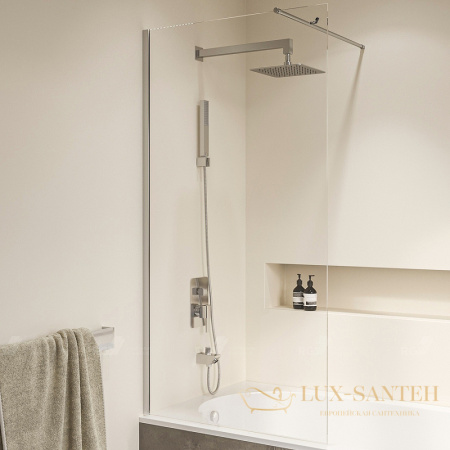 шторка rgw screens 351105007-11 на ванну sc-050 70x150, профиль хром, стекло прозрачное