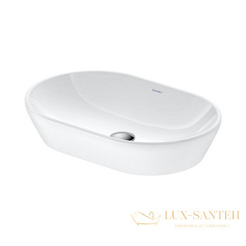 раковина накладная duravit d-neo 2372600070 600х400 мм, белый