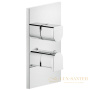 термостат gessi rilievo 59136.031 для ванны на 3 положения, внешняя часть, хром
