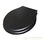 Сиденье для унитаза GLOBO Paestum, PS20RN,деревянное (для PAS03, PA025, PA001,PA002,PA003, PA004), черный дуб/хром с микролифтом