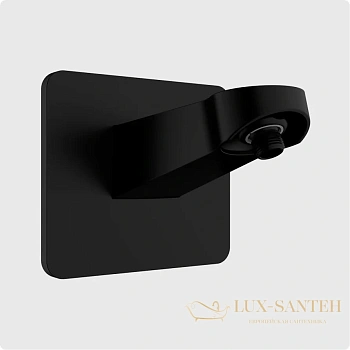 держатель верхнего душа aquame aqm8701mb, настенный, черный матовый