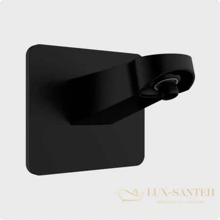 держатель верхнего душа aquame aqm8701mb, настенный, черный матовый