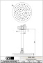 верхний душ gessi inciso 58152.031 200 мм, хром