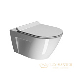 Подвесной унитаз GSI Norm 861511 55*36 см безободковый, белый