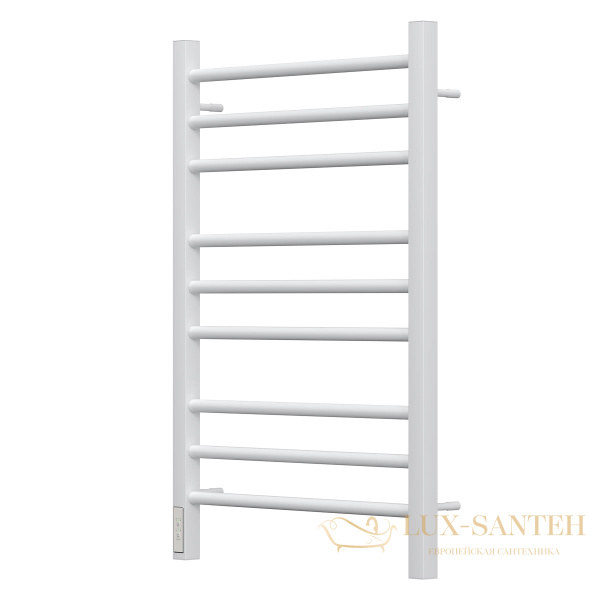 полотенцесушитель 500x800 электрический point веста pn70758w п9 диммер слева, белый