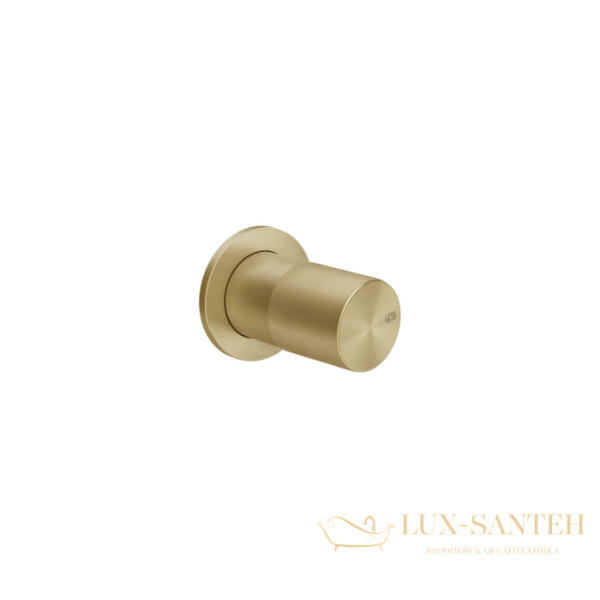 смеситель для душа встраиваемый gessi habito unito 70099.727, 1 выход, brass brushed pvd