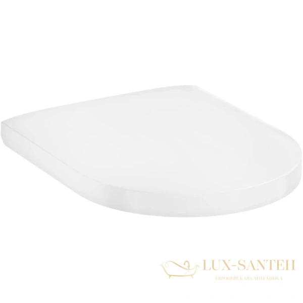 сиденье с крышкой elupura original s 60111450, для унитаза без микролифта, белый глянцевый