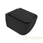Унитаз Scarabeo Teorema 2.0 BIOKER 5126/CL 49 BK, подвесной безободковый без креплений и сиденья, Ardesia