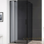 душевой уголок cezares slider slider-ah-1-90-70/80-grigio-nero 80x90 профиль черный матовый, стекло серое