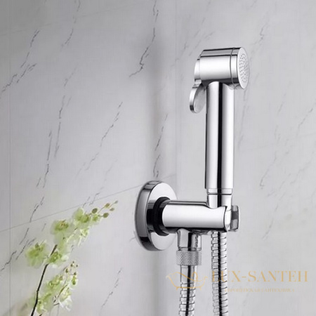 шланговое подсоединение с держателем лейки bossini c12000.030, хром