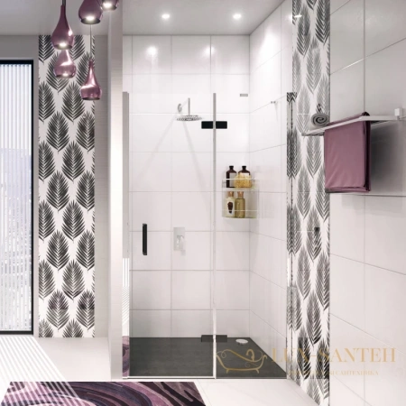 душевая дверь wasserkraft aller black matt 10h05rblack matt 120 см 