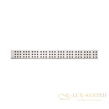 alcaplast решетка для водоотводящих желобов (apz1, apz4, apz12) дизайн cube, нерж. сталь, матовая cube-950m, 950 мм