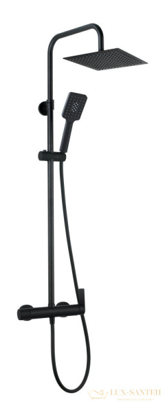 душевая колонна aqg alpha 21nitc25ala05 регулируемая по высоте 95-150 см, черный матовый