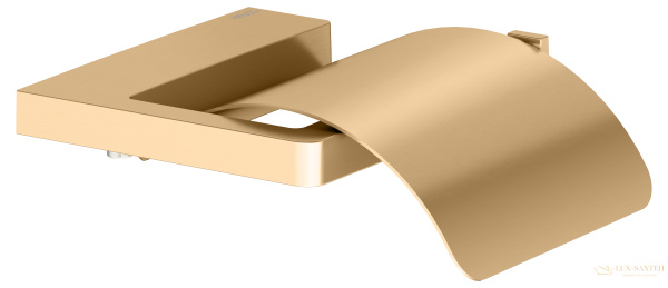 держатель для туалетной бумаги с крышкой keuco moll, 12760250000, латунь шлифованная 